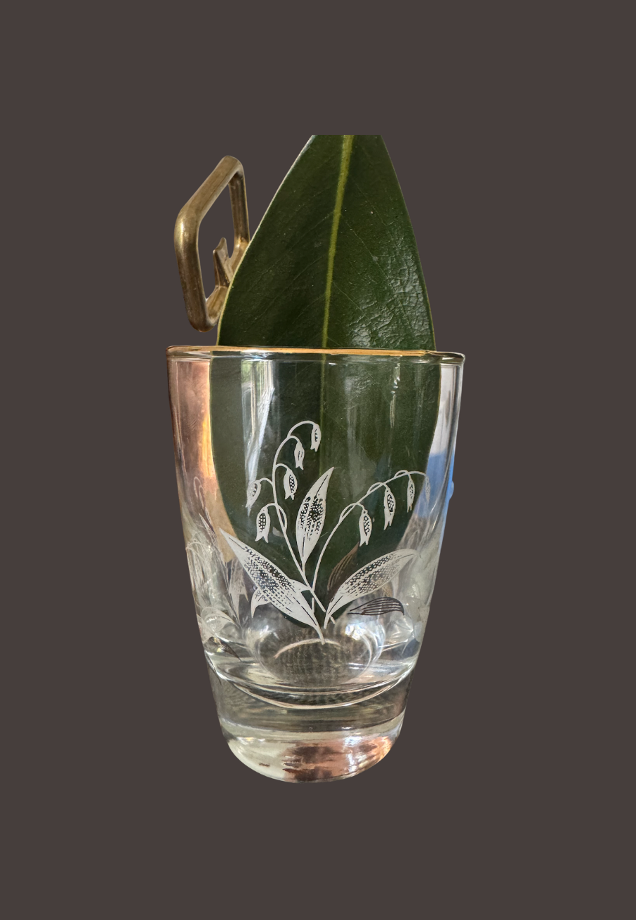 Antique Crystal Cordial Glass