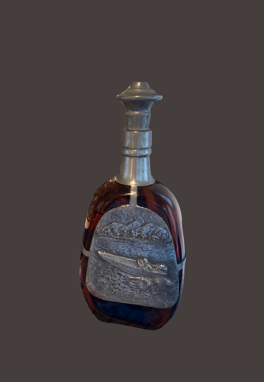 Antique Amber Jet Boat Decanter